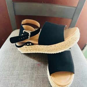 Black espadrilles